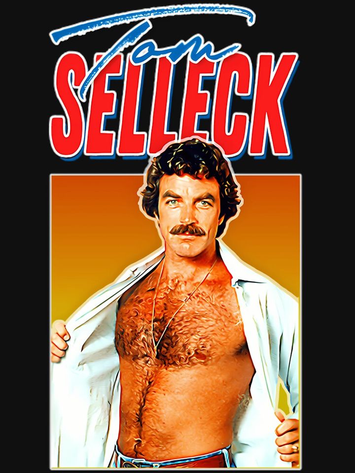Retro Tom Selleck Racerback Tank Top