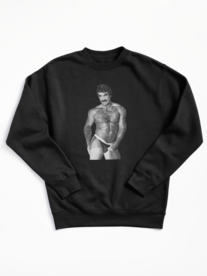 Naked Tom Selleck Pullover Sweatshirt