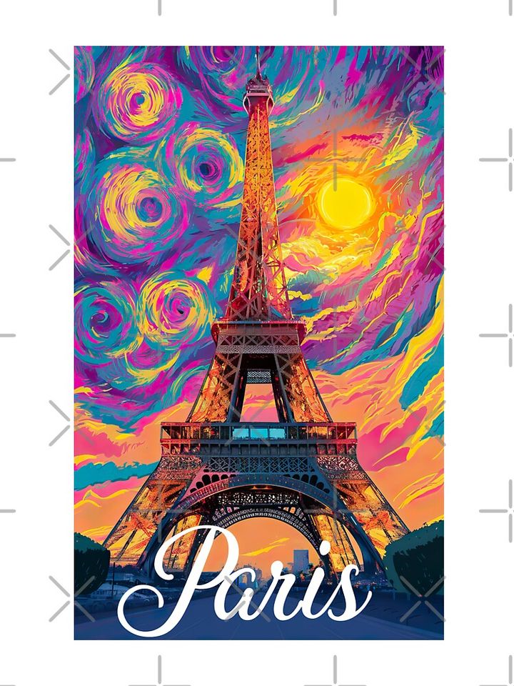 colorful Paris  Kids T-Shirt