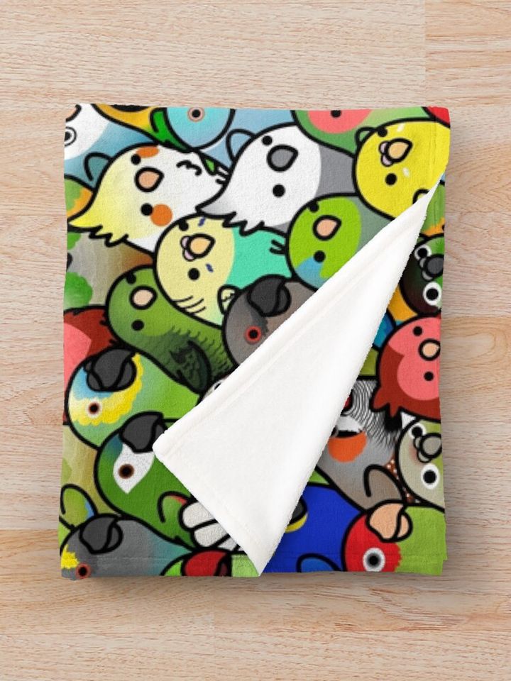 Everybirdy Pattern 2023 Throw Blanket