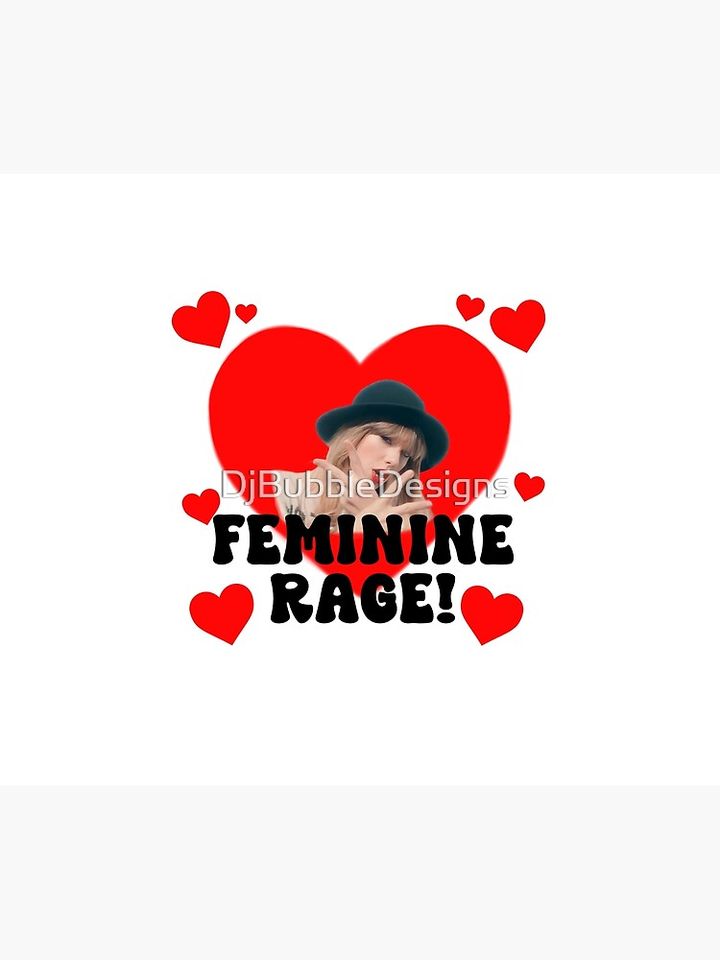 Feminine Rage! - Red Throw Blanket