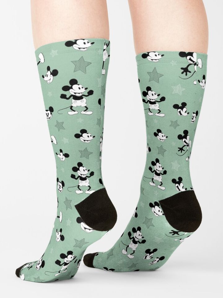 Steamboat Mickey pattern Socks