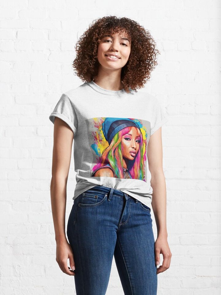 Nicki Minaj Colourful Drawing Classic T-Shirt
