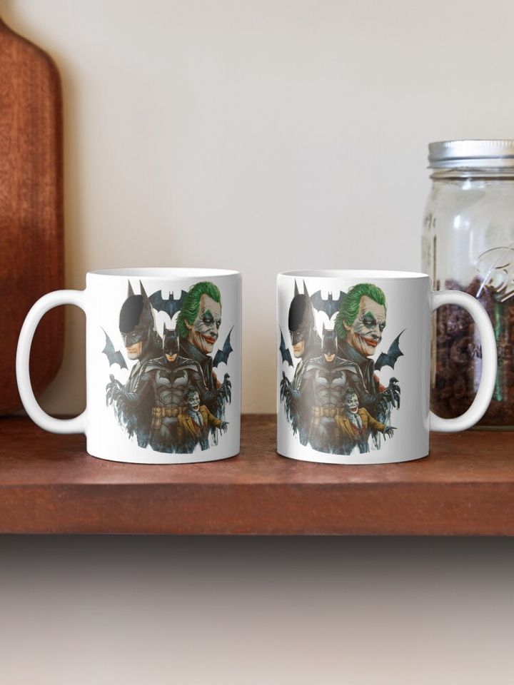Batman & Jocker Coffee Mug, Hero mug