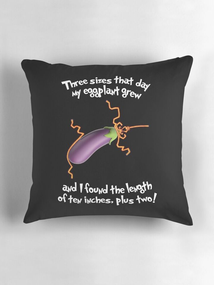 Seuss Geisel' Eggplant Pillow