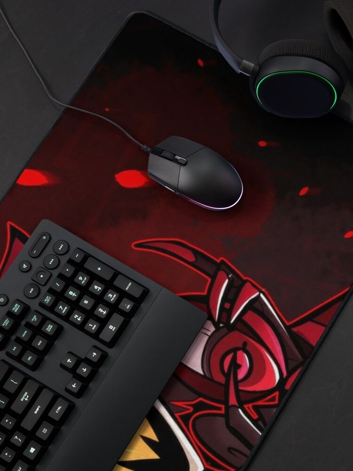 Alastor Hazbin Hotel Desk Mat, Hazbin Hotel Decor