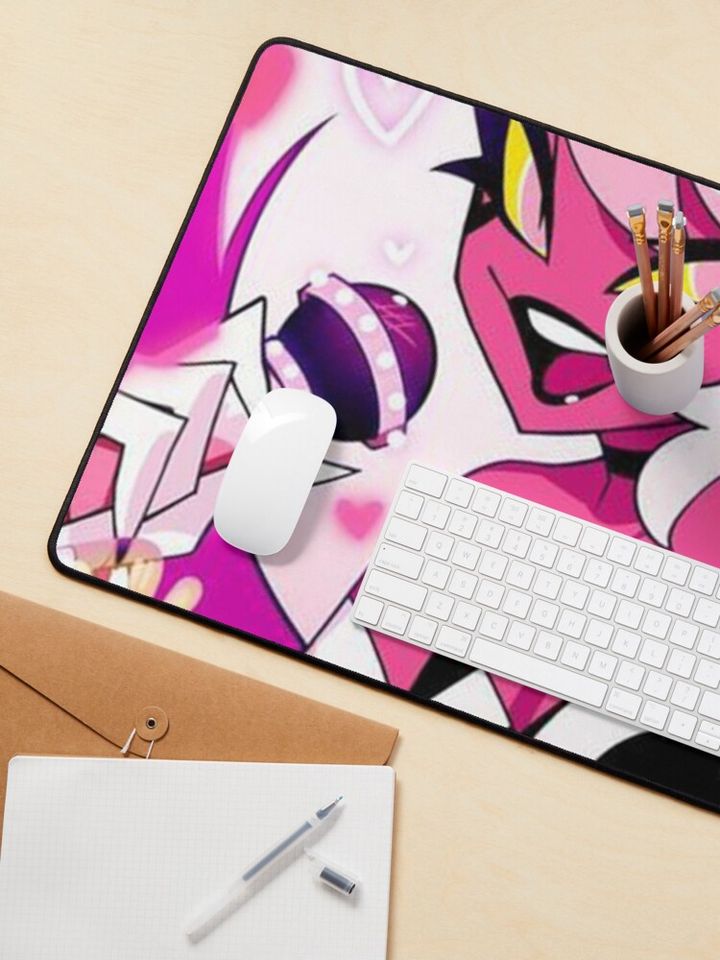 Helluva Boss Hazbin Hotel Desk Mat, Hazbin Hotel Decor