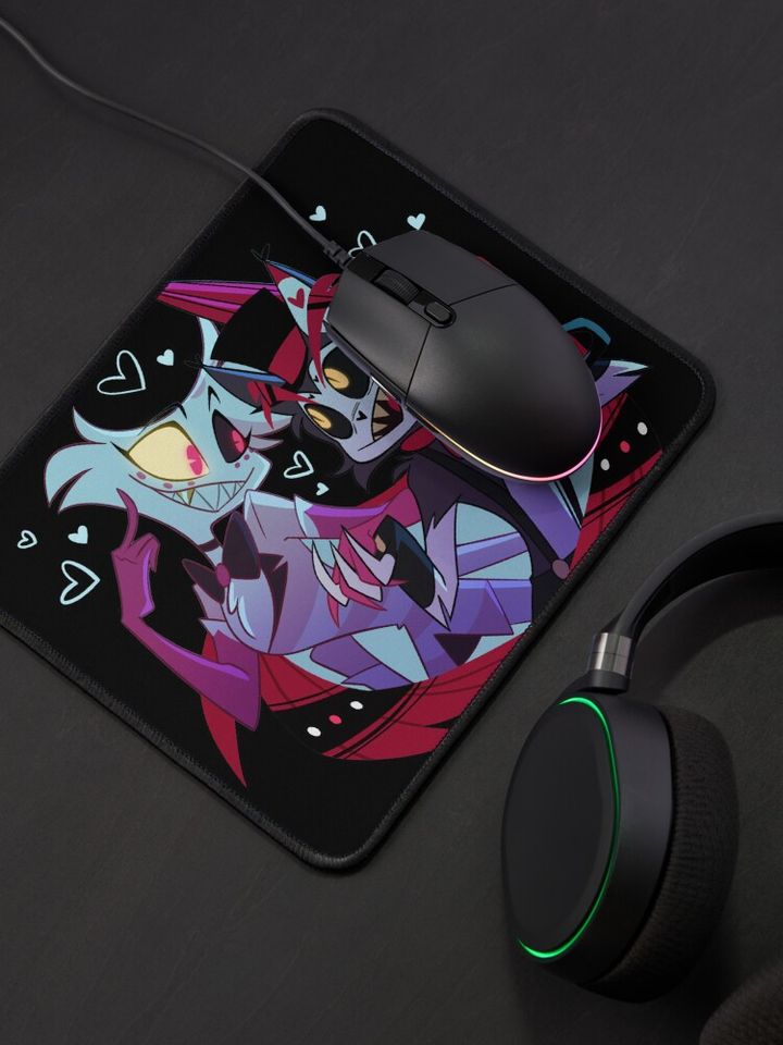 Huskerdust Hazbin Hotel Mouse Pad, Hazbin Hotel Decor