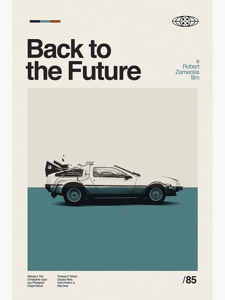 Minimalist Vintage Movies Back To The Future Poster