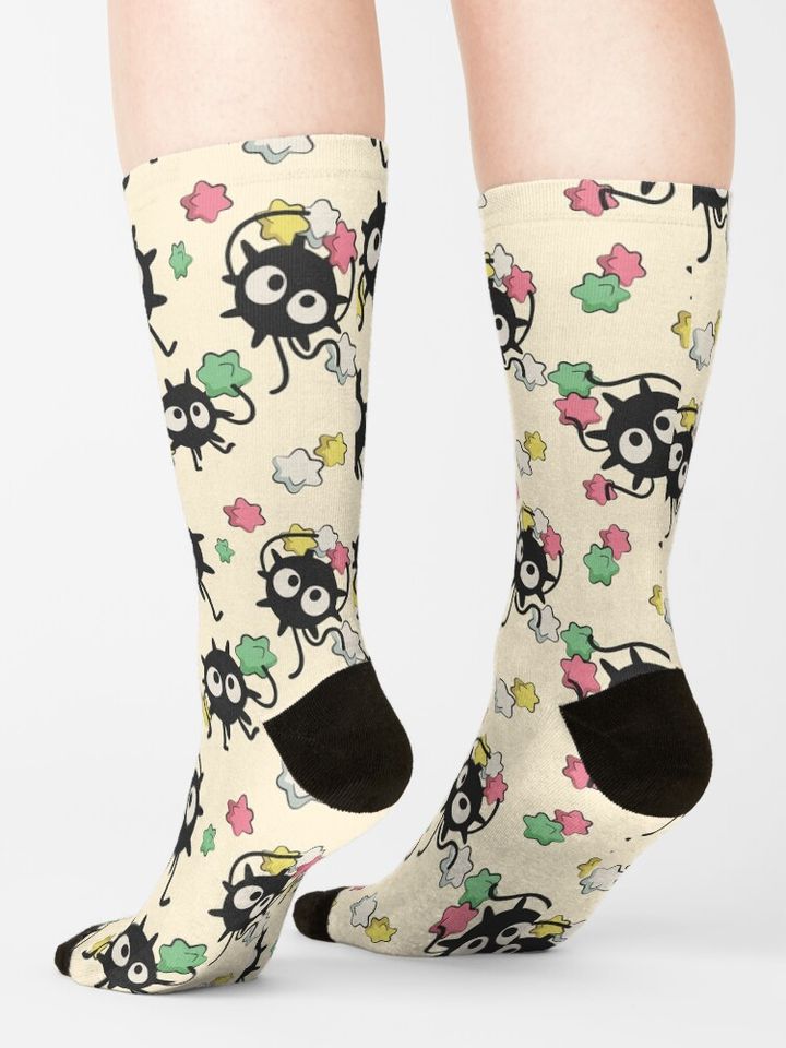 Susuwatari Soot - Spirited Away Socks