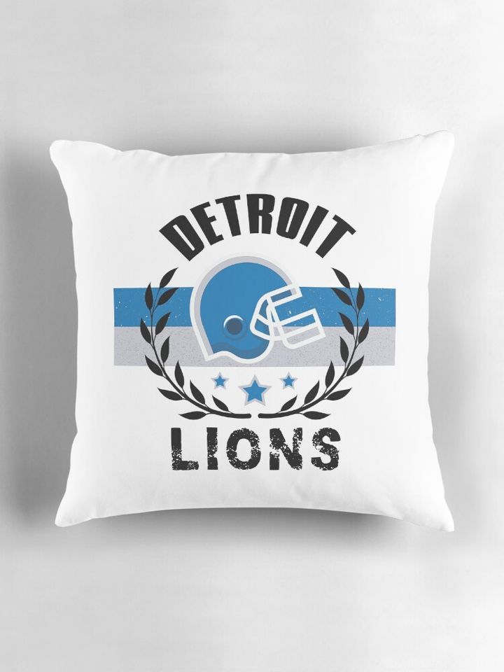 Detroit Lions Football Pillow