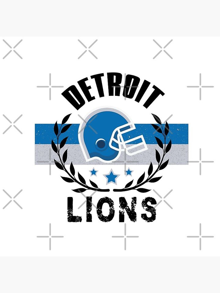 Detroit Lions Football Pillow