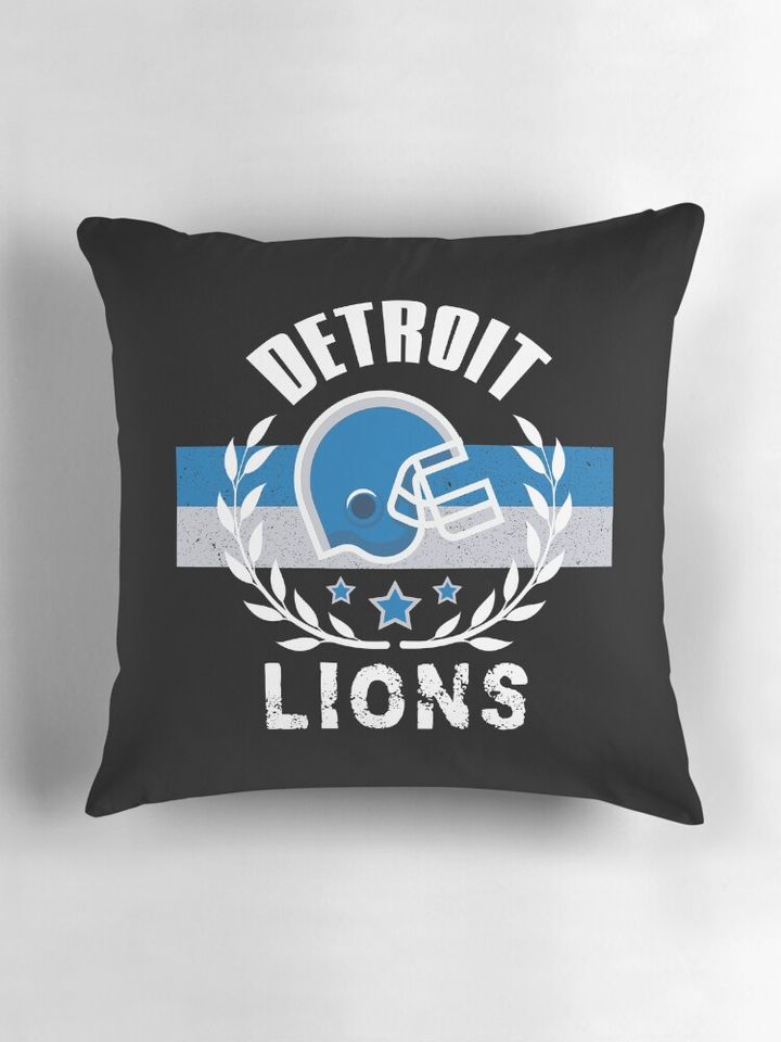 Detroit Lions Football Pillow