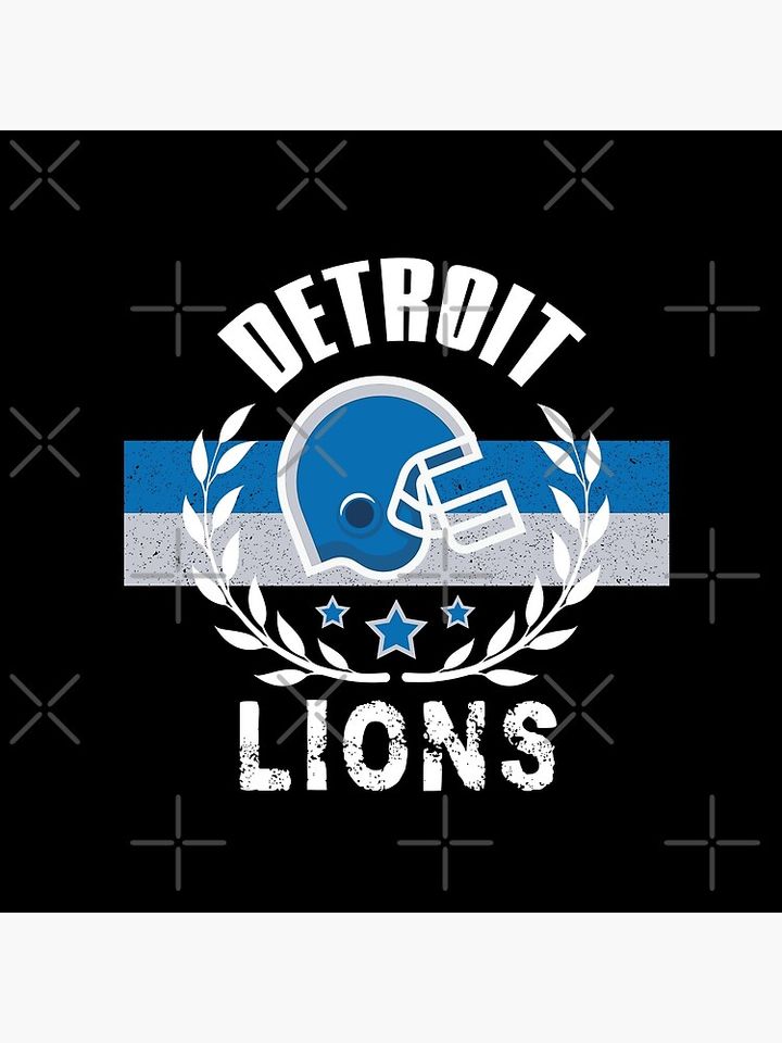 Detroit Lions Football Pillow