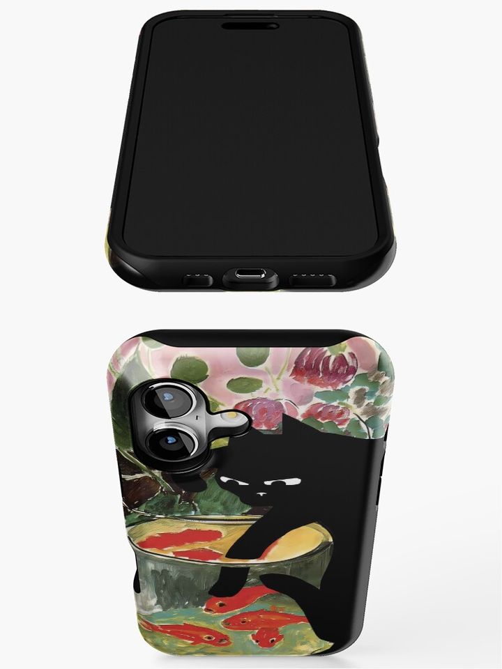 matisse's goldfish and a cat iPhone Case