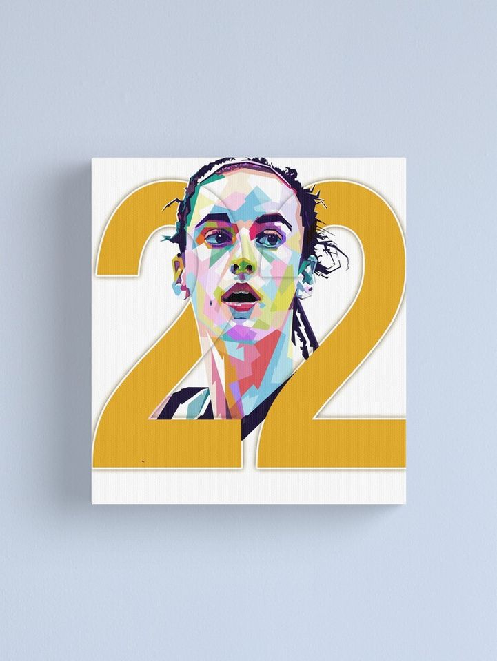 Caitlin Clark Syle Wpap Pop Art Canvas Print