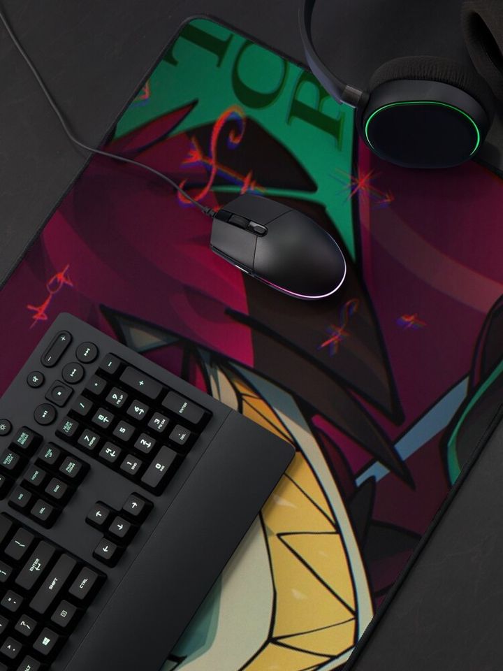 Alastor Hazbin Hotel Desk Mat, Hazbin Hotel Decor