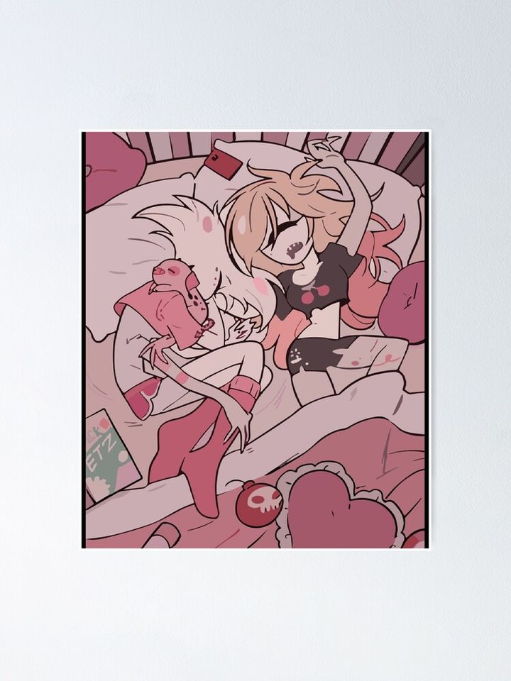 Hazbin Hotel Angel Poster Wall Print for Bedroom or Living Room