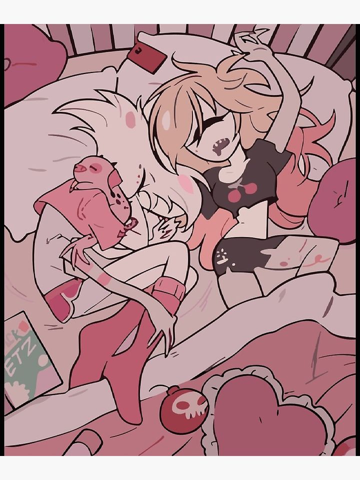 Hazbin Hotel Angel Poster Wall Print for Bedroom or Living Room