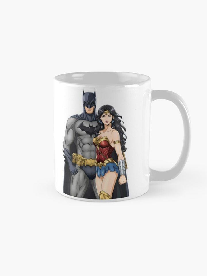 Batman and Wonder Women Coffee Mug