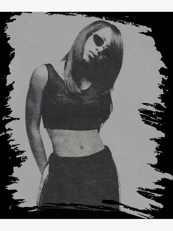 Aaliyah Dana Haughton - Retro Poster Canvas Print