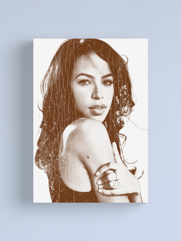 Aaliyah Dana Haughton Pop Canvas