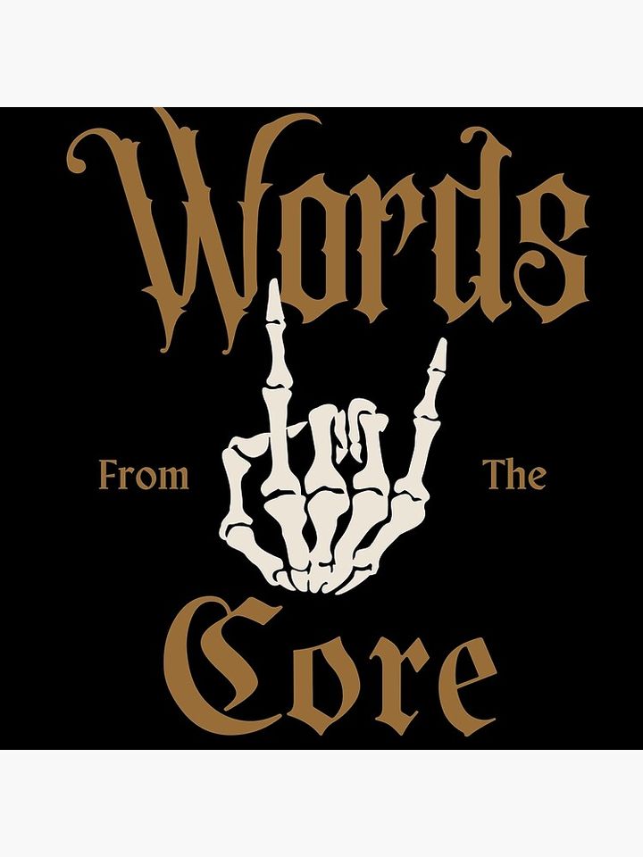 WORDS FROM THE CORE Pillow