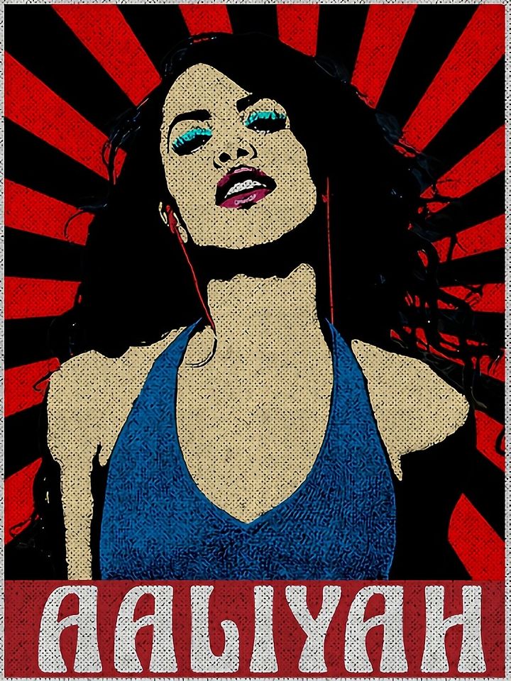 Aaliyah Dana Haughton Pop Art Style Canvas