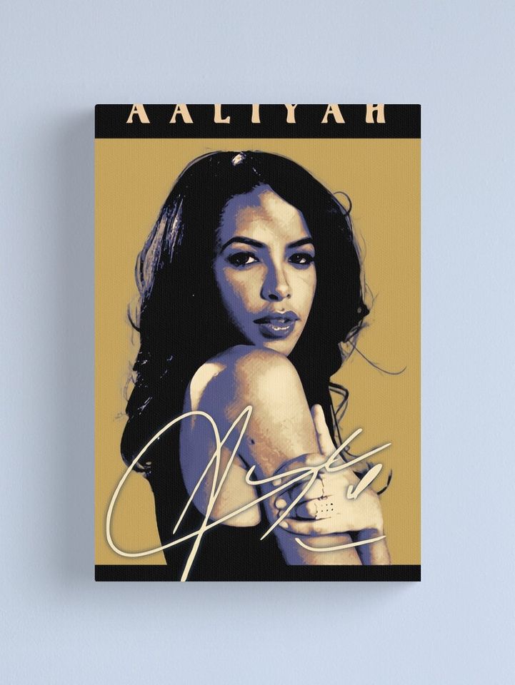 Aaliyah Dana Haughton Pop Canvas