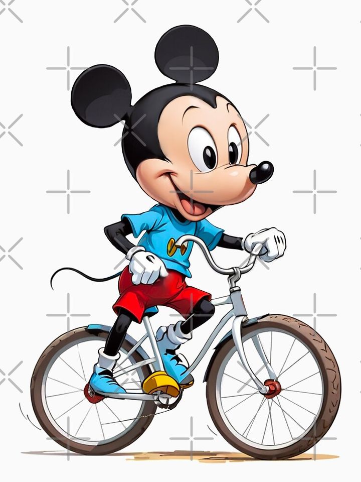 Mickey mouse on bicycle Tank Top