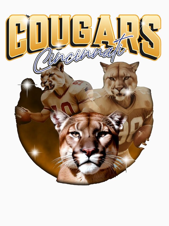 Cincinnati Cougars 90's Graphic Tee Pullover Hoodie