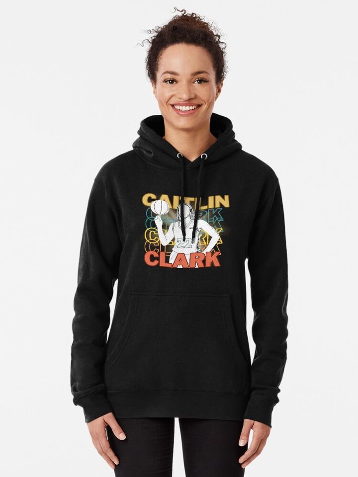 Basketball Caitlin Clark Illustration Pullover Hoodie