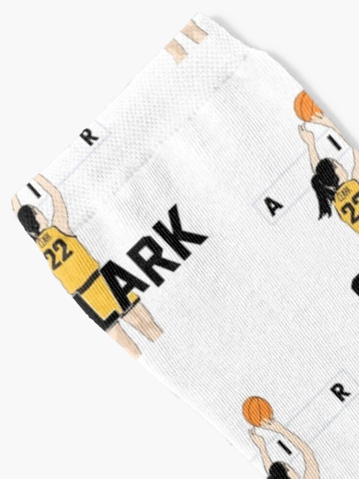 Yellow Iowa Basketball Caitlin Clark Socks