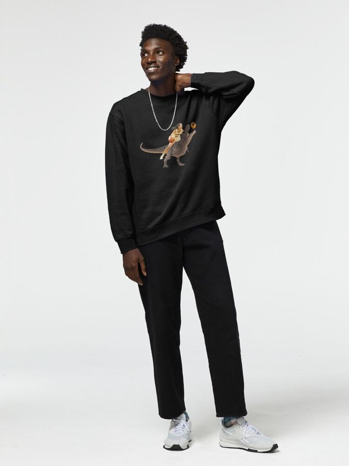Caitlin Clark Dinosaur Croissant Hunter Pullover Sweatshirt