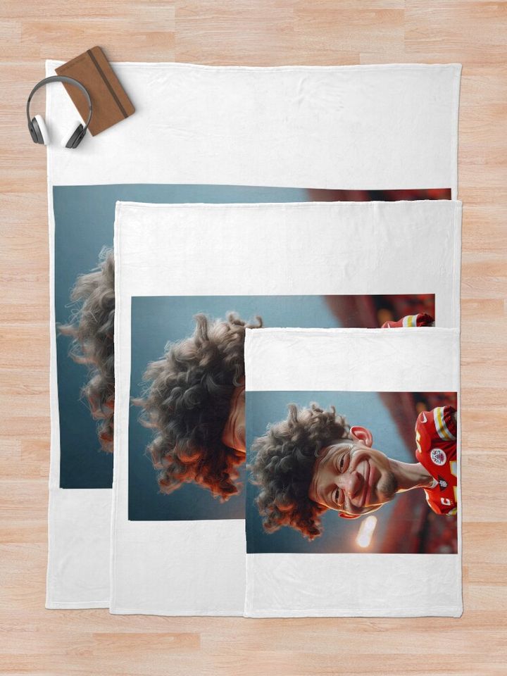 Patrick Mahomes  Throw Blanket, Gift for Fan