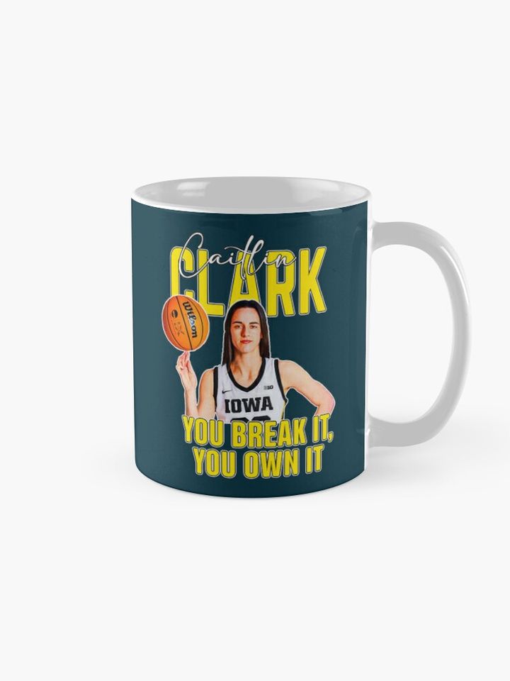 Caitlin Clark Record You Break It You Own Coffee Mug