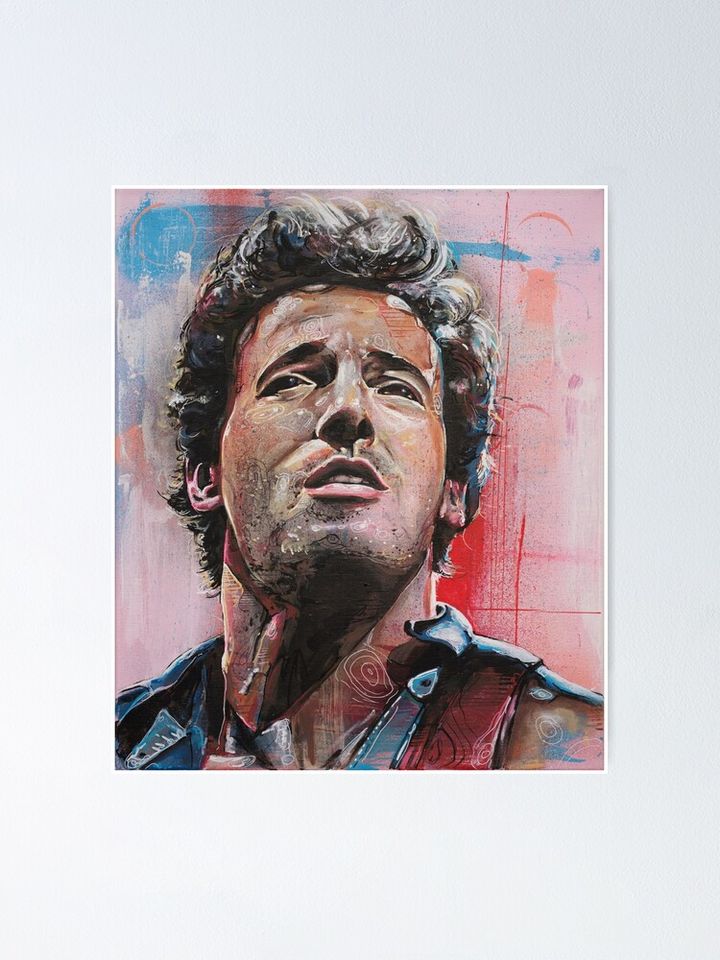 Bruce Springsteen painting Poster