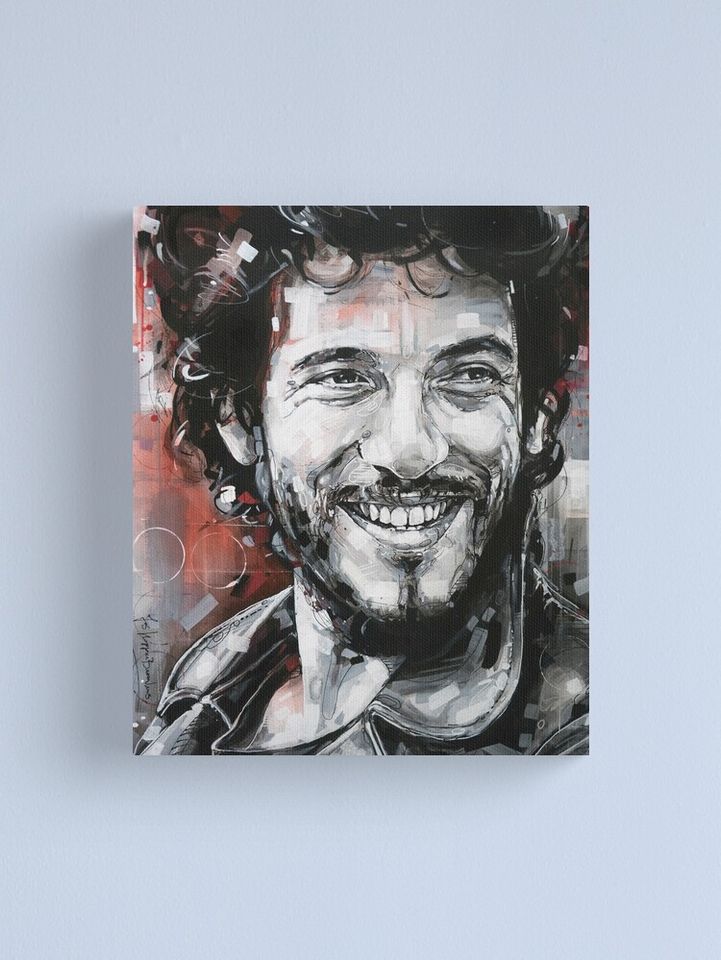 Bruce Springsteen painting Canvas Print