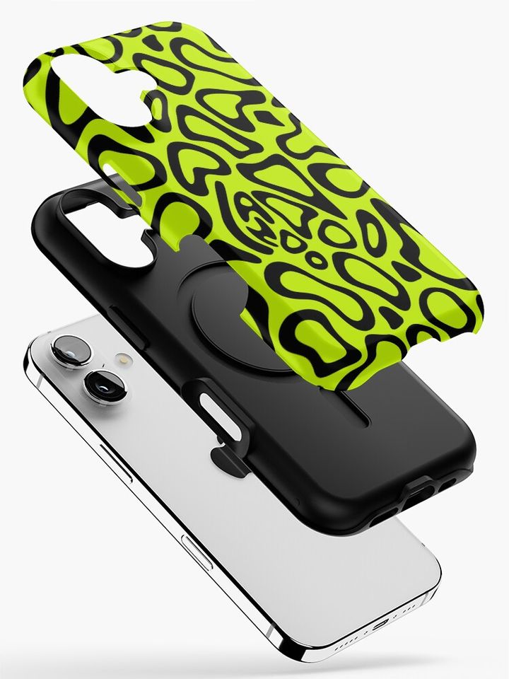 Lando Norris 2024 Helmet Pattern Black iPhone Case