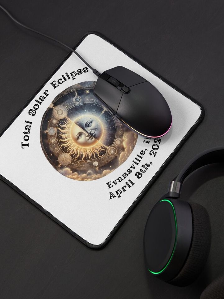 Total Solar Eclipse Evansville In Mouse Pad