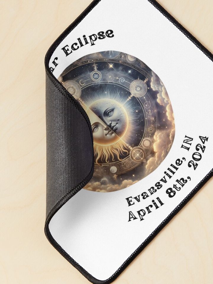 Total Solar Eclipse Evansville In Mouse Pad