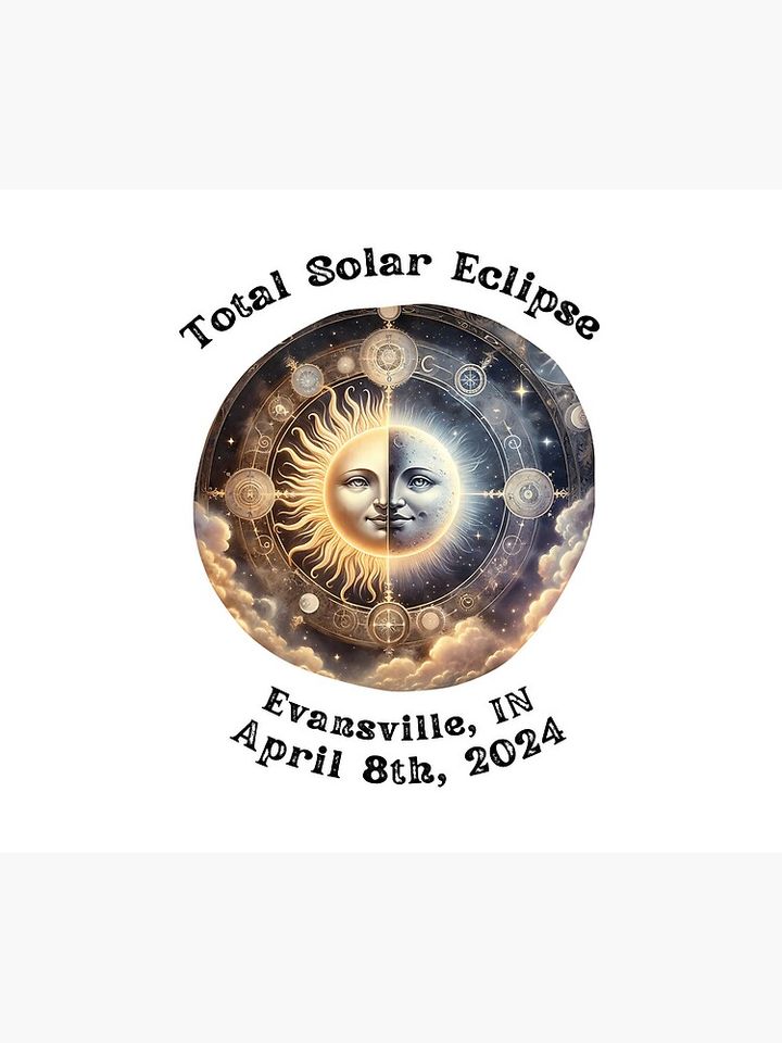 Total Solar Eclipse Evansville In Mouse Pad