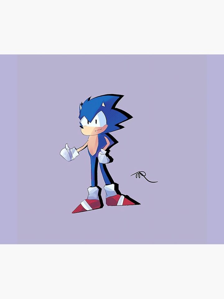 Sonic simple art Mouse Pad, cartoon mouse pad
