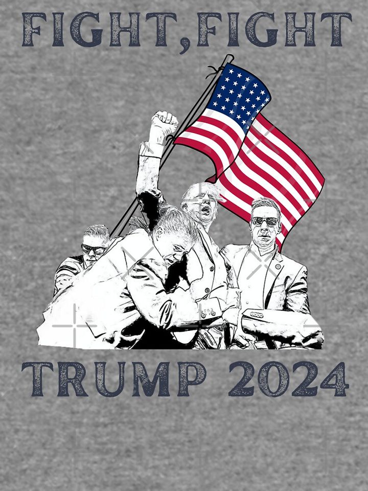 Fight, Fight, Trump 2024 Lightweight Sweatshirt