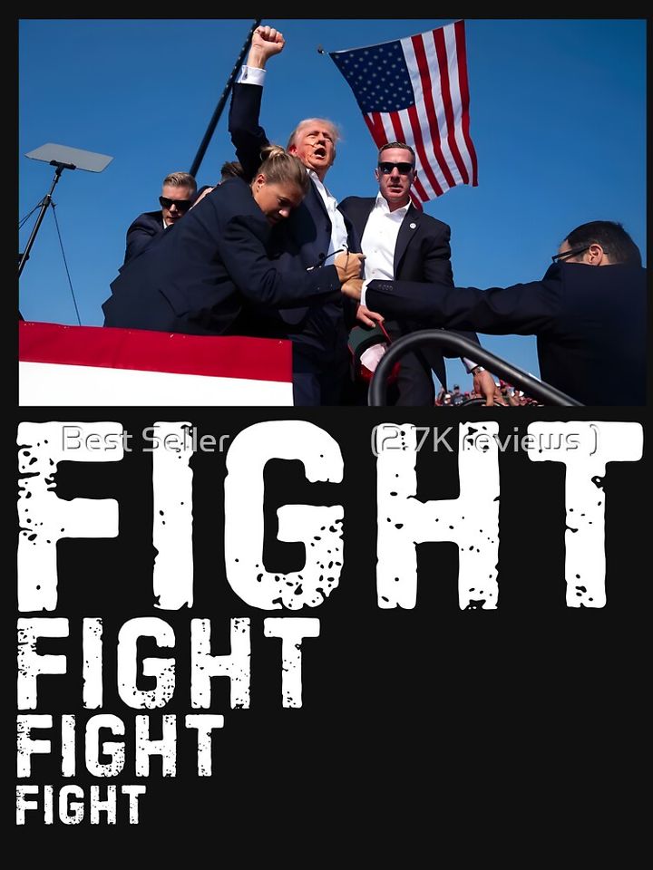 Trump Fight Fight Fight Lightweight Sweatshirt