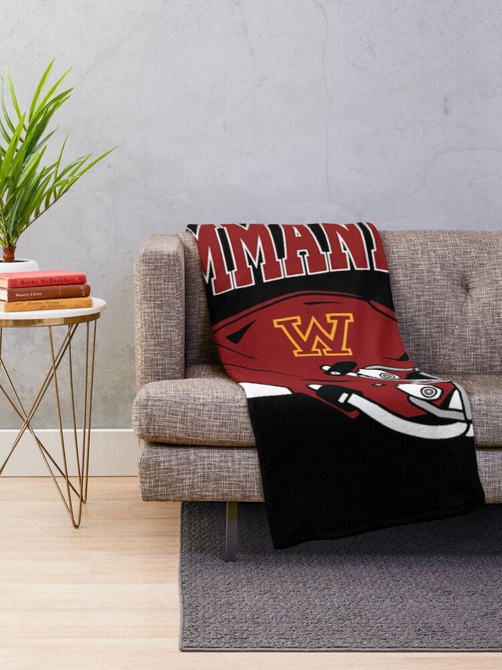 Art - washington commanders Throw Blanket