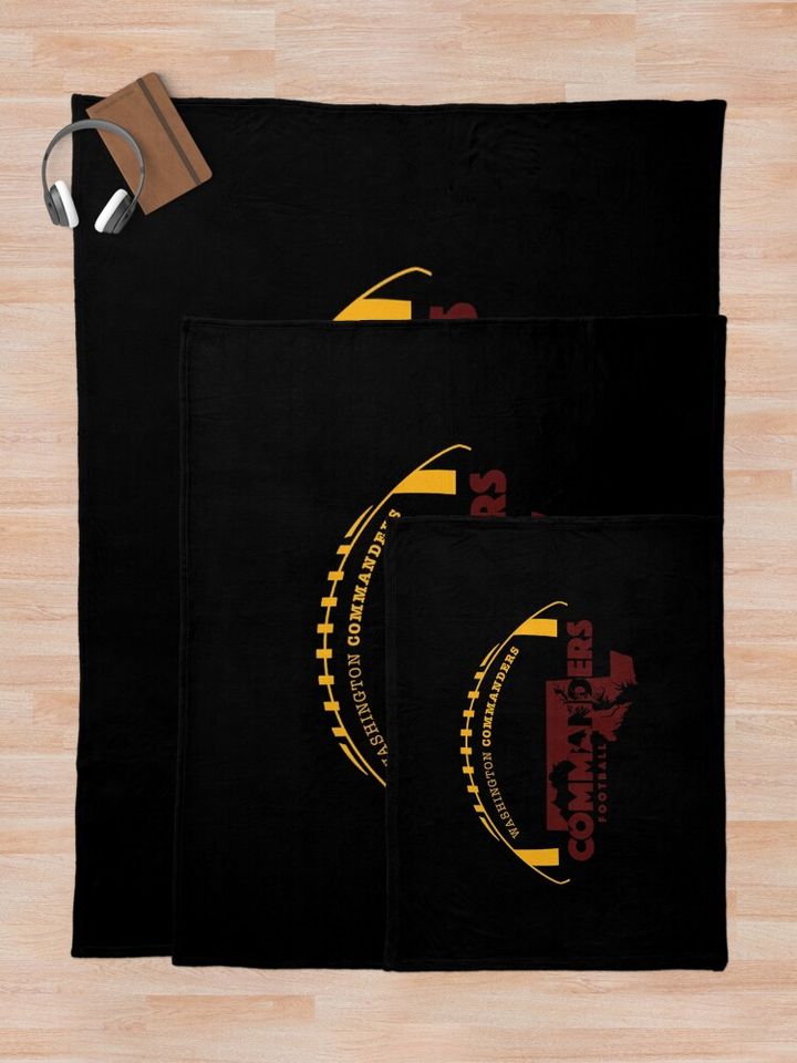 Art - washington commanders Throw Blanket