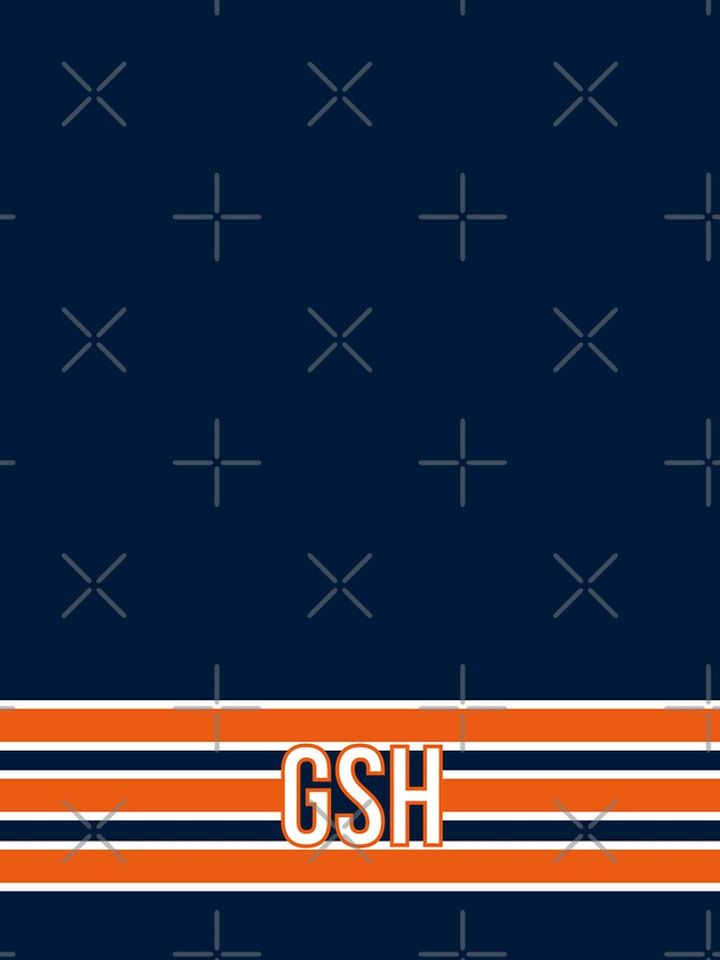 Chicago Bears Inspired GSH Stripes iPhone Case