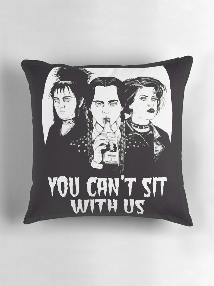 Wednesday Addams Lydia Deetz Nancy Gothic Goth Emo Pillow