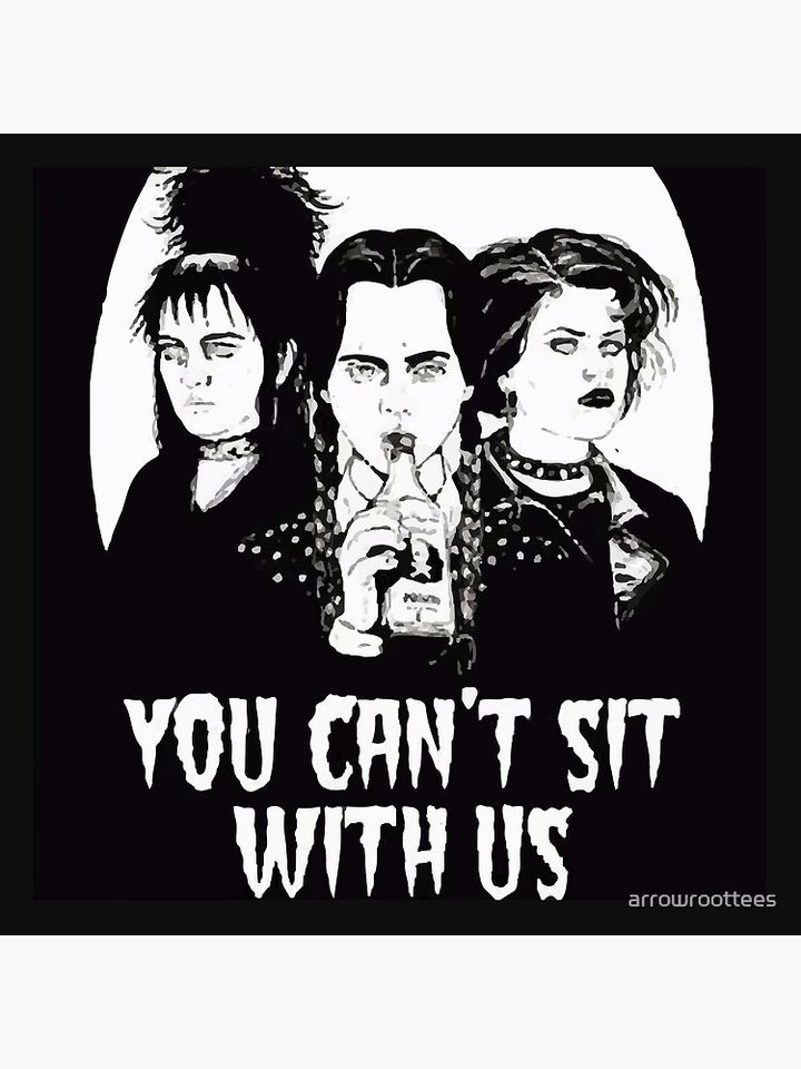 Wednesday Addams Lydia Deetz Nancy Gothic Goth Emo Pillow